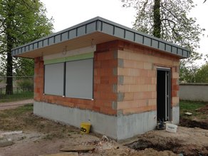Bau 2012 - Die Sanierung des Kiosk ist im vollem Gang. Unser Kiosk sollte als erstes wiedereröffnet werden.